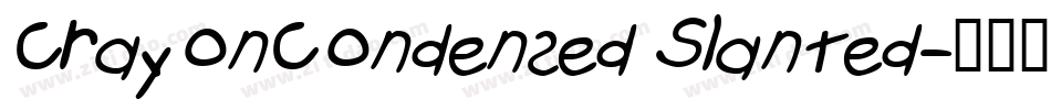 CrayonCondensed Slanted字体转换